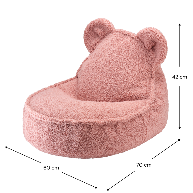 Guava Pink Bear Beanbag
