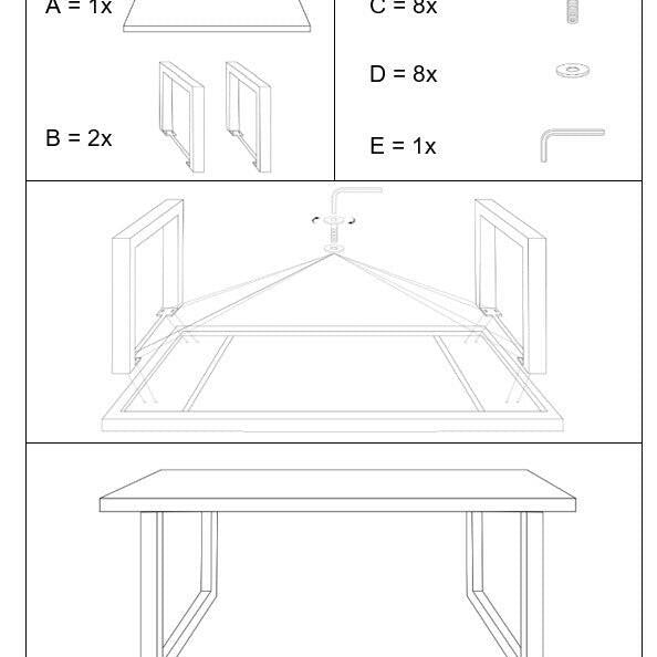 Kala Eettafel 240 Cm