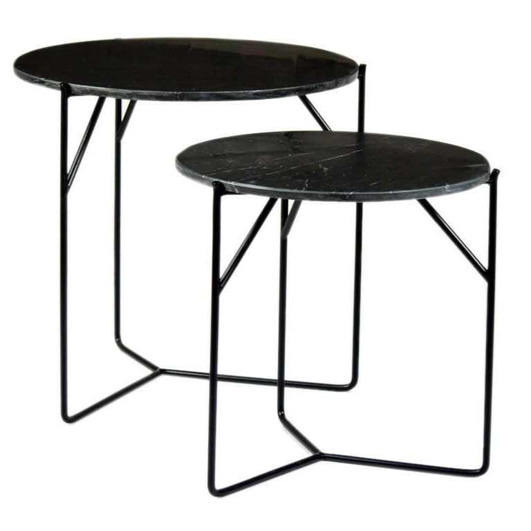 Mason Marble Black/Black Set Of 2