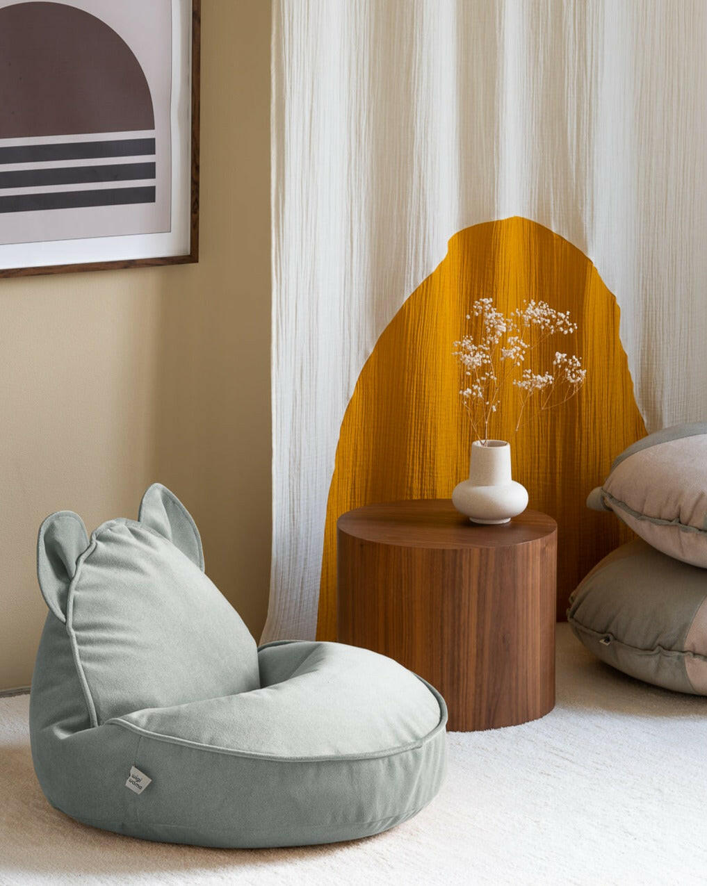 Misty Green Bear Zitzak