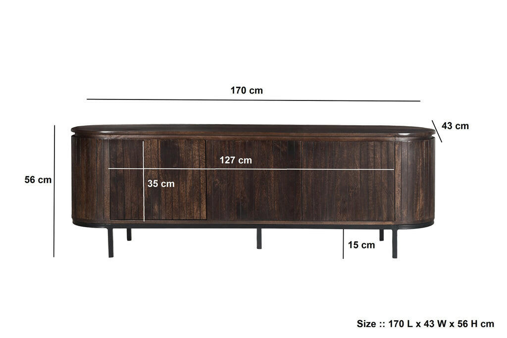 Noor Walnut 170Cm