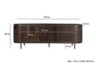 Noor Walnut 170Cm