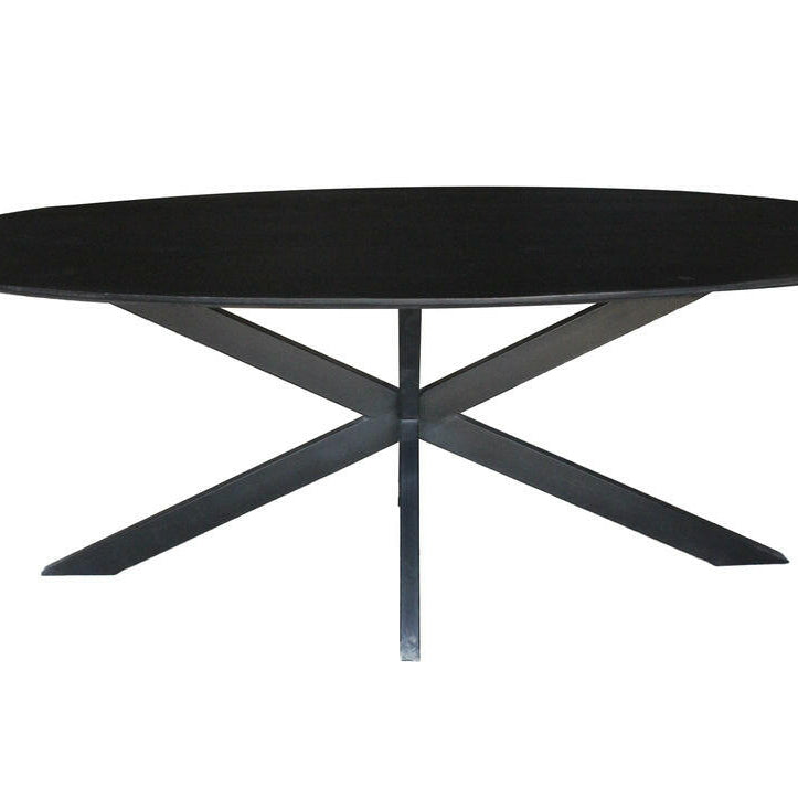 Oslo Eettafel Black Oval 210 Cm