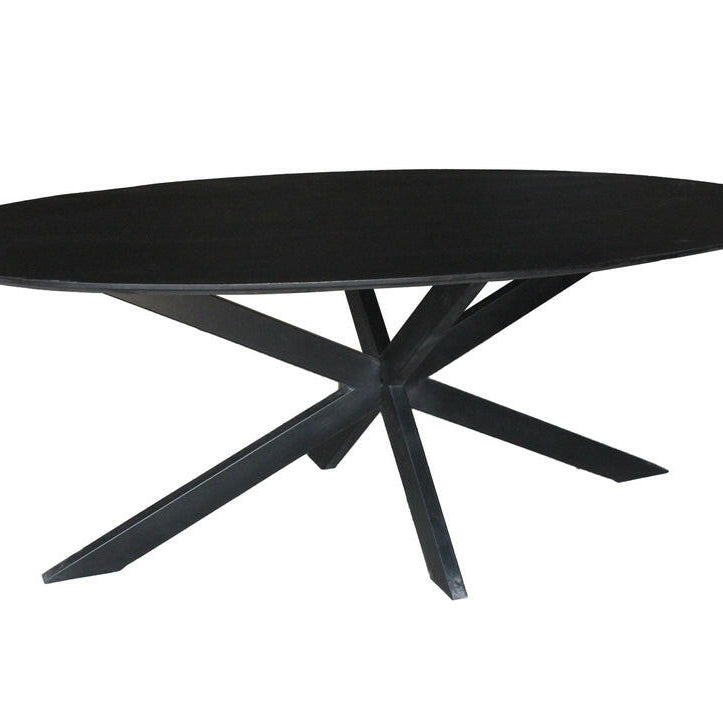 Oslo Eettafel Black Oval 240 Cm