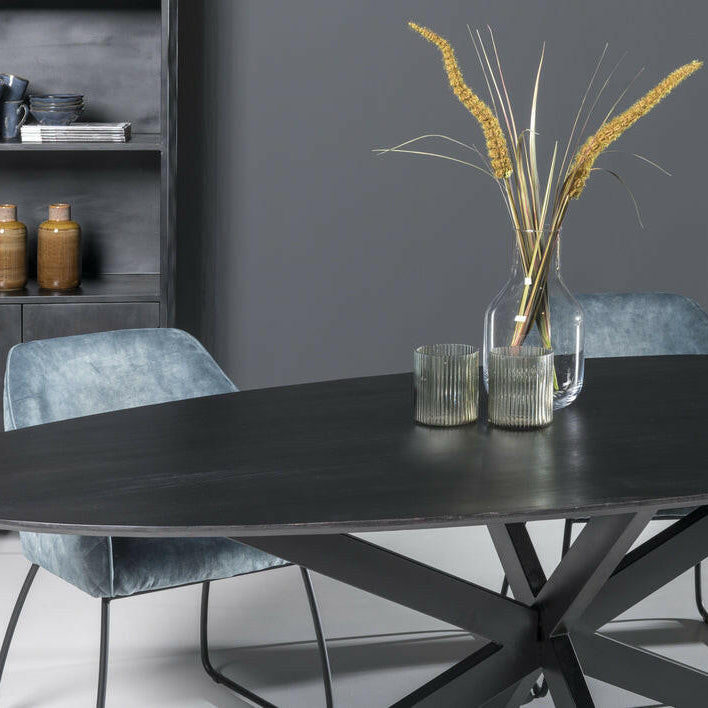 Oslo Eettafel Black Oval 240 Cm