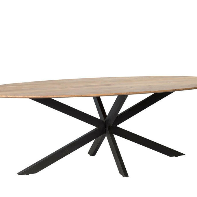 Oslo Oval Acasia 160Cm