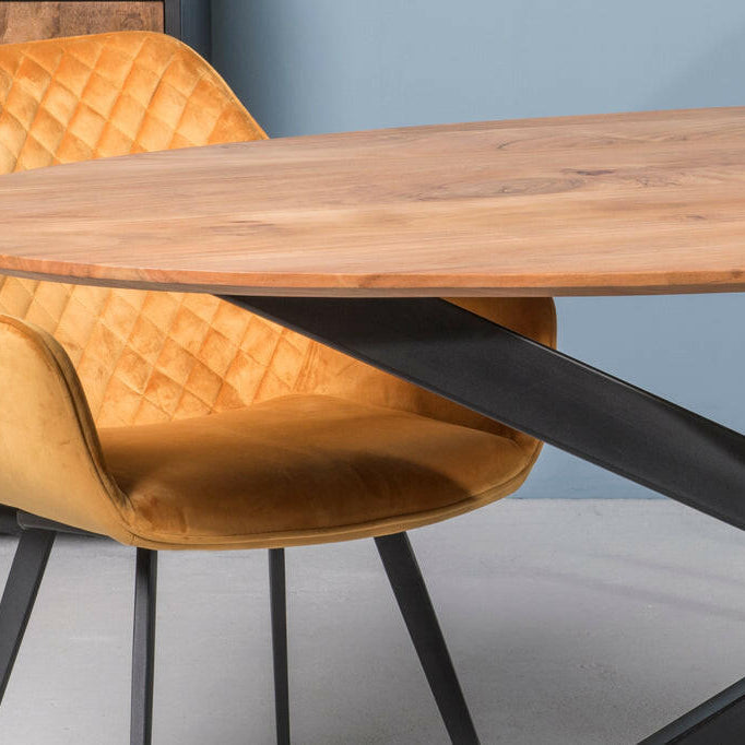 Oslo Eettafel Oval Acasia 210 Cm