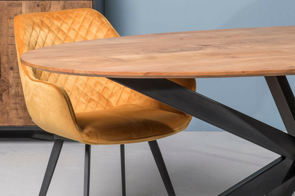 Oslo Eettafel Oval Acasia 210 Cm