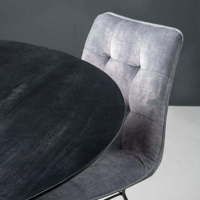 Oslo Round Black 120 Cm