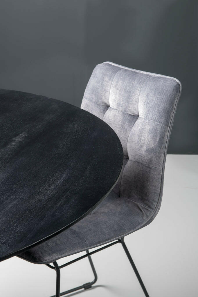 Oslo Round Black 120 Cm