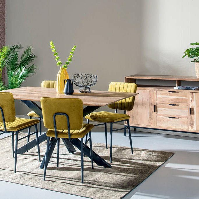 Oslo Spider Eettafel Acasia 160 Cm