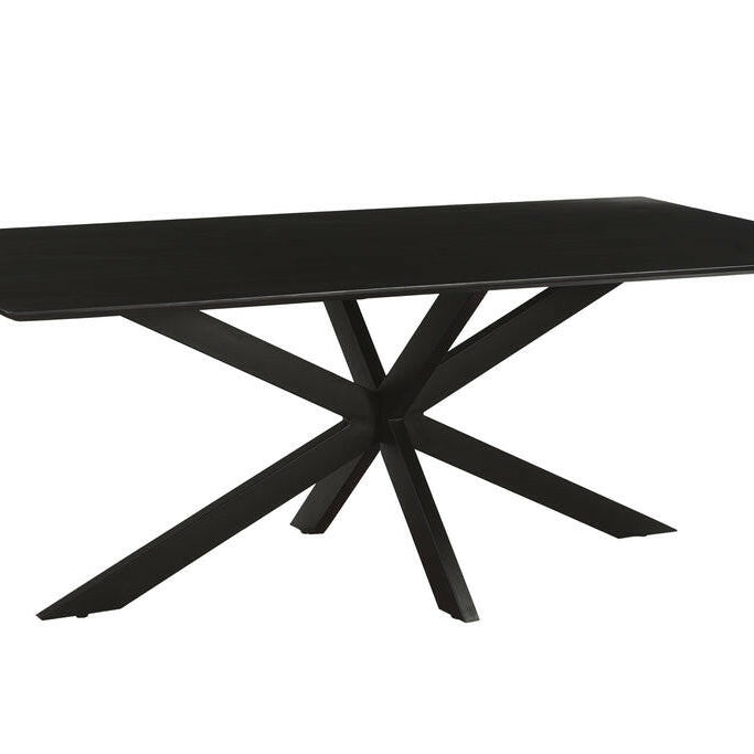 Oslo Spider Eettafel Black Acasia 220 Cm