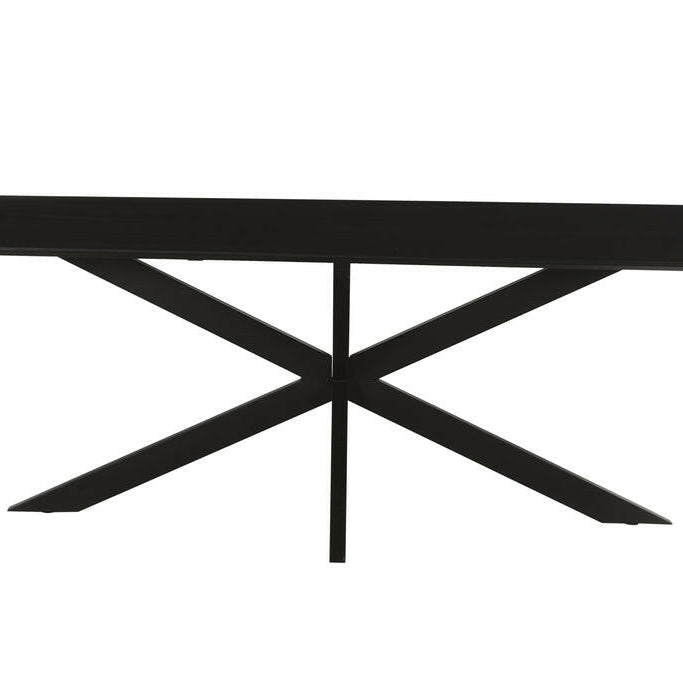 Oslo Spider Eettafel Black Acasia 220 Cm