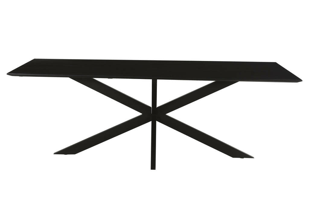 Oslo Spider Eettafel Black Acasia 220 Cm
