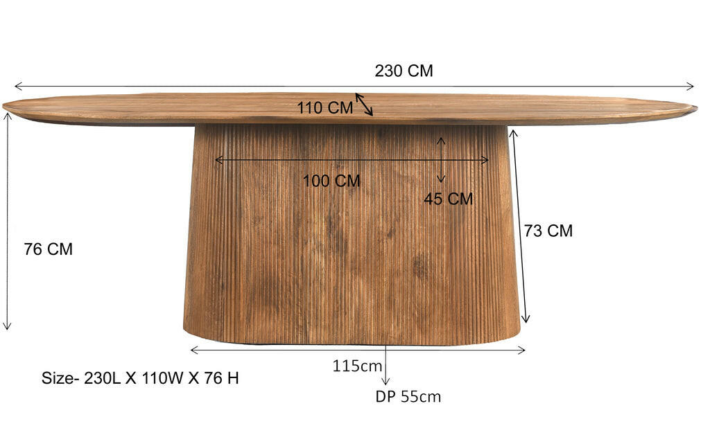Salvator Eettafel 230Cm