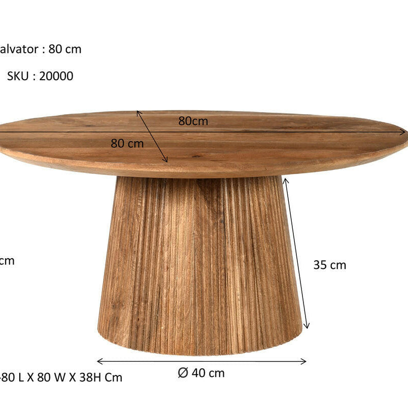 Salvator Salontafel 80Cm