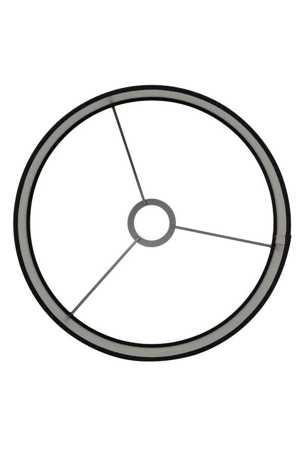 Lampenkap Cylinder 30-30-21 Cm Velours Black-Taupe