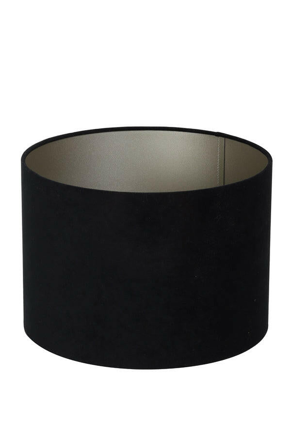 Lampenkap Cylinder 30-30-21 Cm Velours Black-Taupe