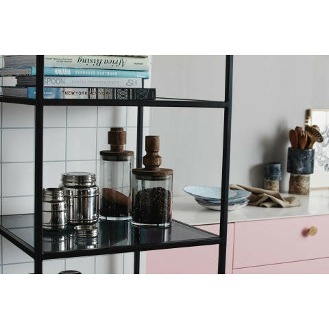 Elegante Salvie voorraadpot, perfect voor stijlvolle keukenopslag en verse kruidenbehoud