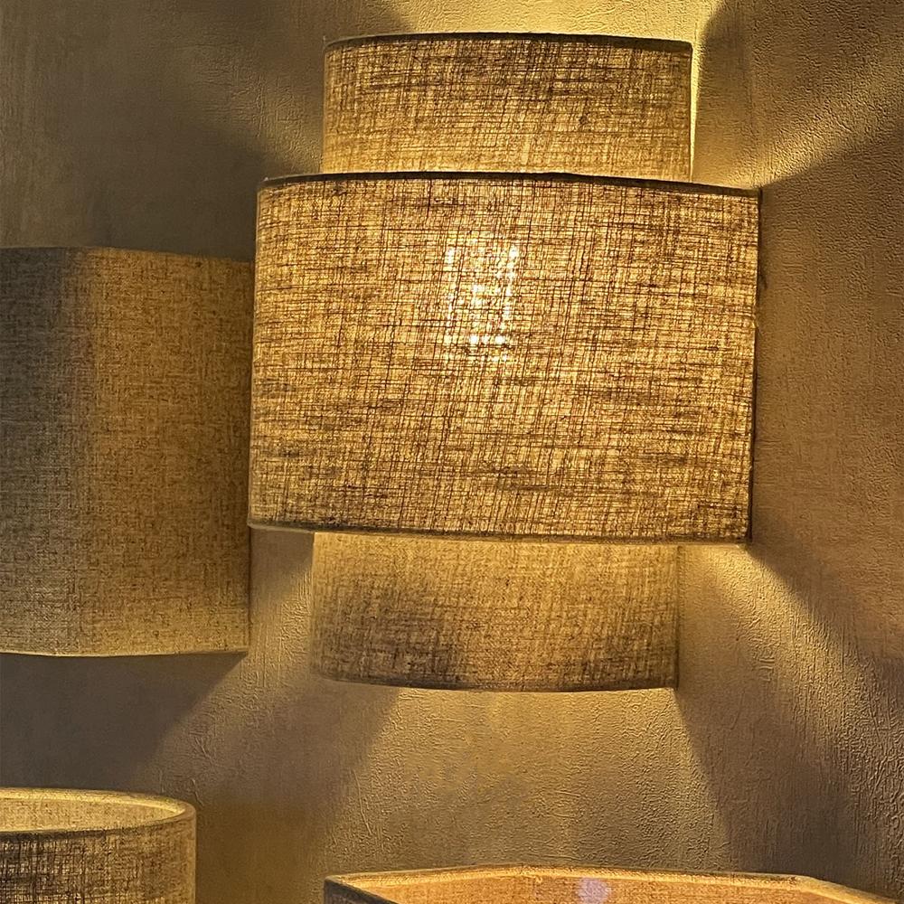 Wandlamp Solaire Linnen Met Snoer