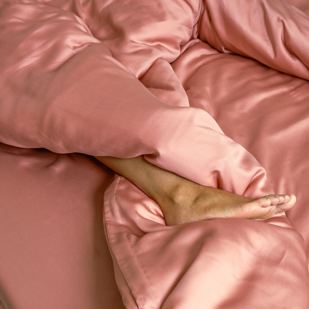 Tencel™ - Sateen Hoeslaken Terra Roze