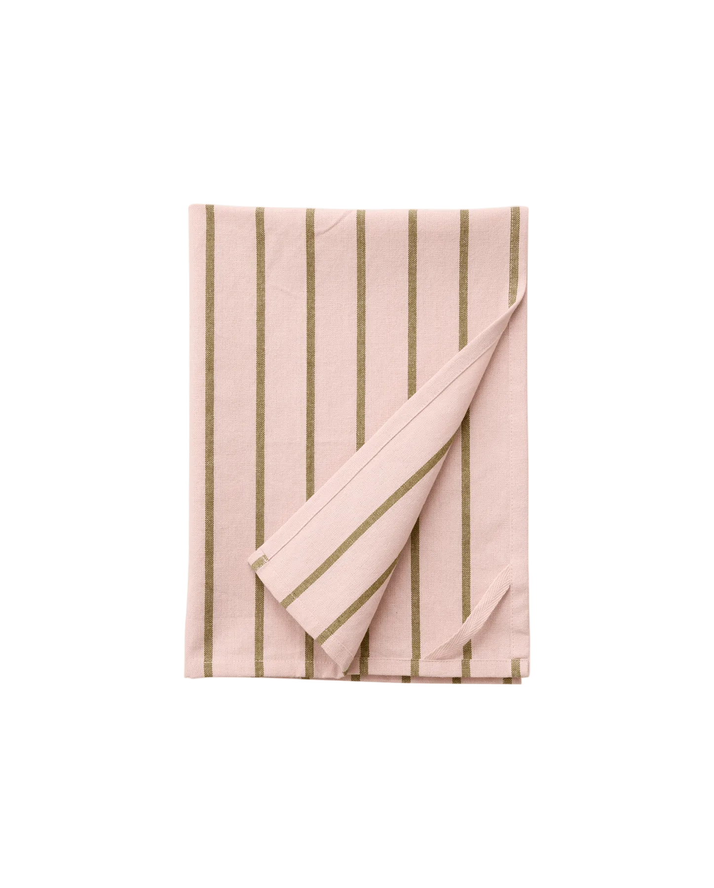 Nordal Kinu theedoek gestreept groen en roze – katoen theedoek