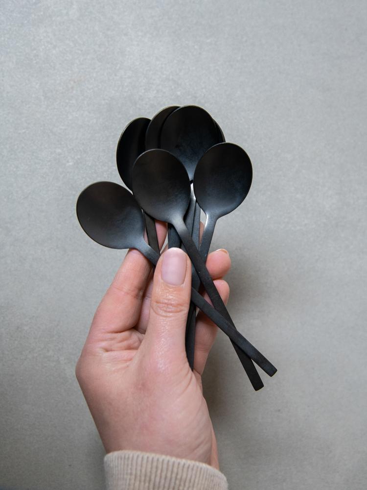 Koffielepeltjes Charlot Set Van 4 Black Koffielepels