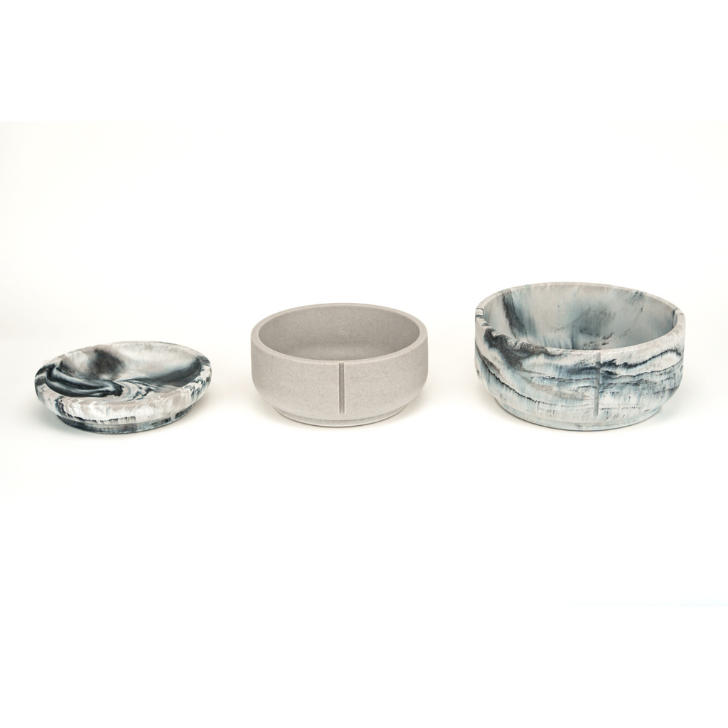 Classic Feeder Bowls Grey Medium Slow