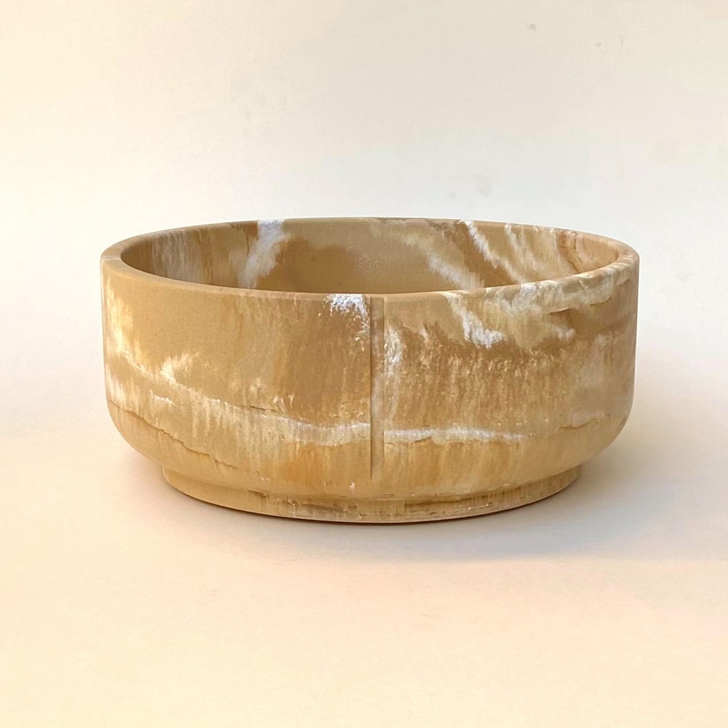 Classic Feeder Bowls Camel Marble Large Slow