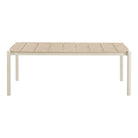 House Nordic Abela outdoor dining table aluminium en nonwood 100x200 cm tafel