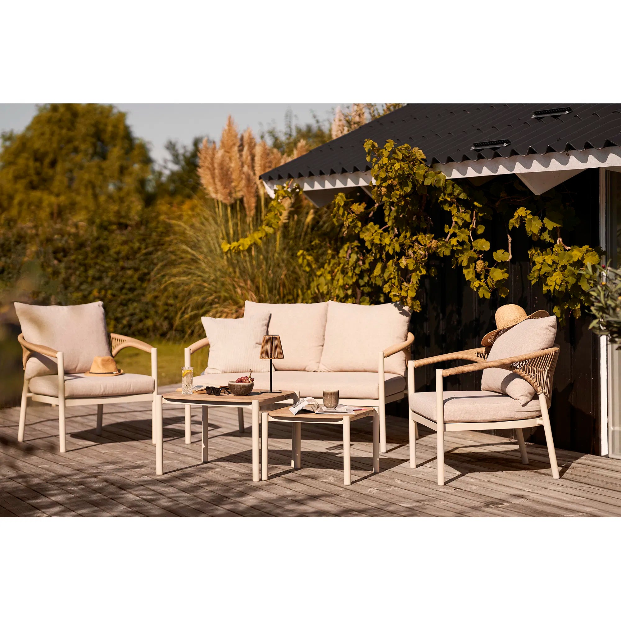 House Nordic Abela Outdoor Lounge Set – aluminium en nonwood loungeset