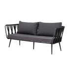 Pavone Lounge Bank Zwart