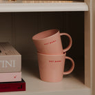 Vondels roze ceramic tea cup Hot Mama 350 ml – theekop mok