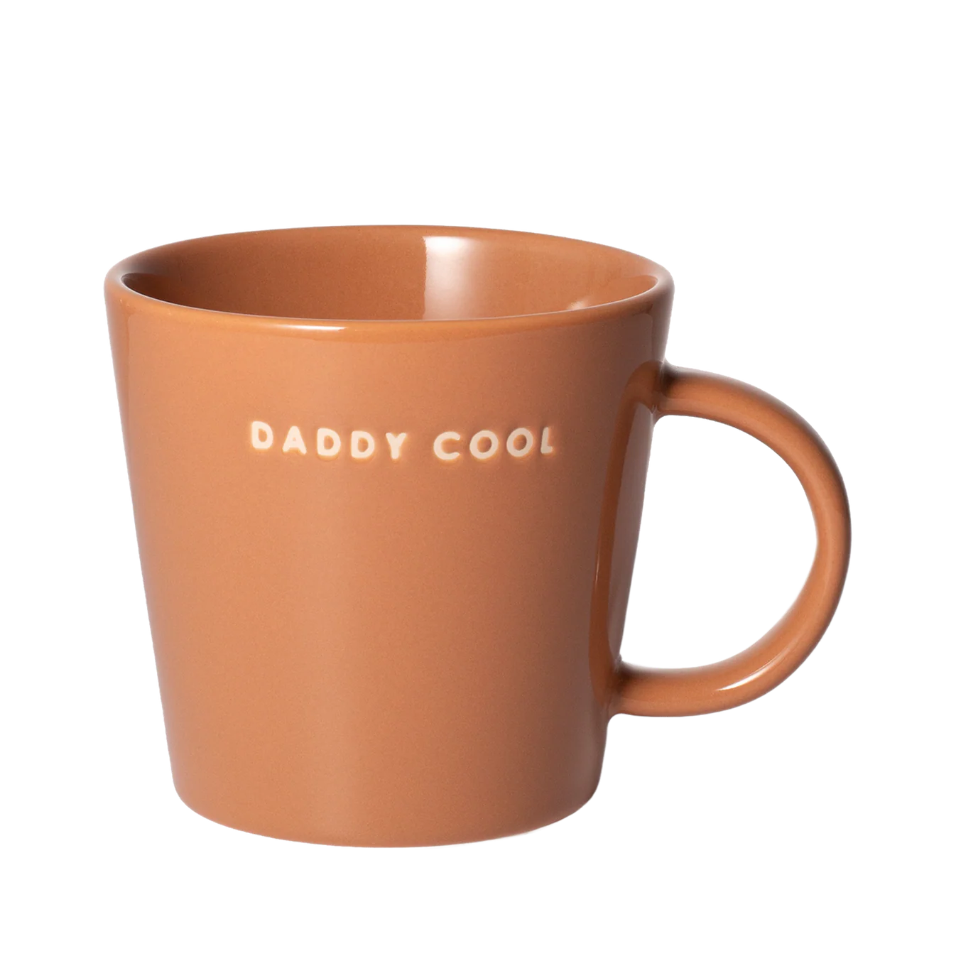 Vondels terracotta ceramic tea cup Daddy Cool 350 ml – mok