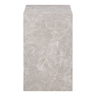 Prague Side Table - Bijzettafel Marmerlook Beige 30X30X50 Cm