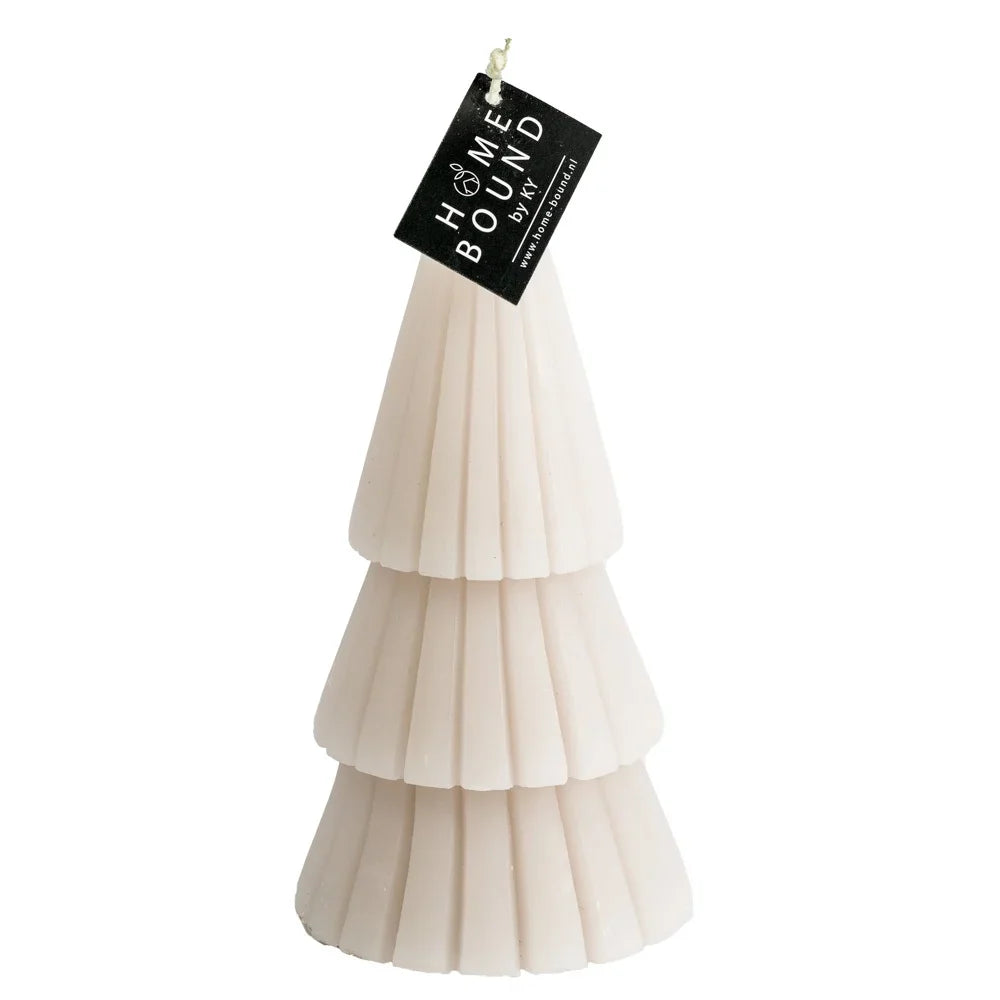 Kerst Kaars Beige L