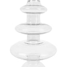 Kaarsstandaard Glas Large Ring Clear