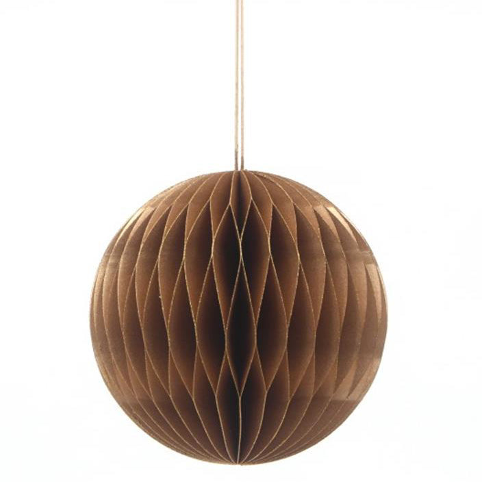 Kerstbal Honeycomb Bol Goud Xl