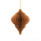 Kerstbal Honeycomb Ornament Goud 10Cm