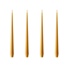 Taper Kaars 32Cm Warm Amber Gelakt 4-Pack