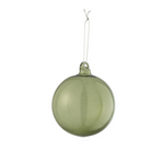 Kerstbal Transparant Groen