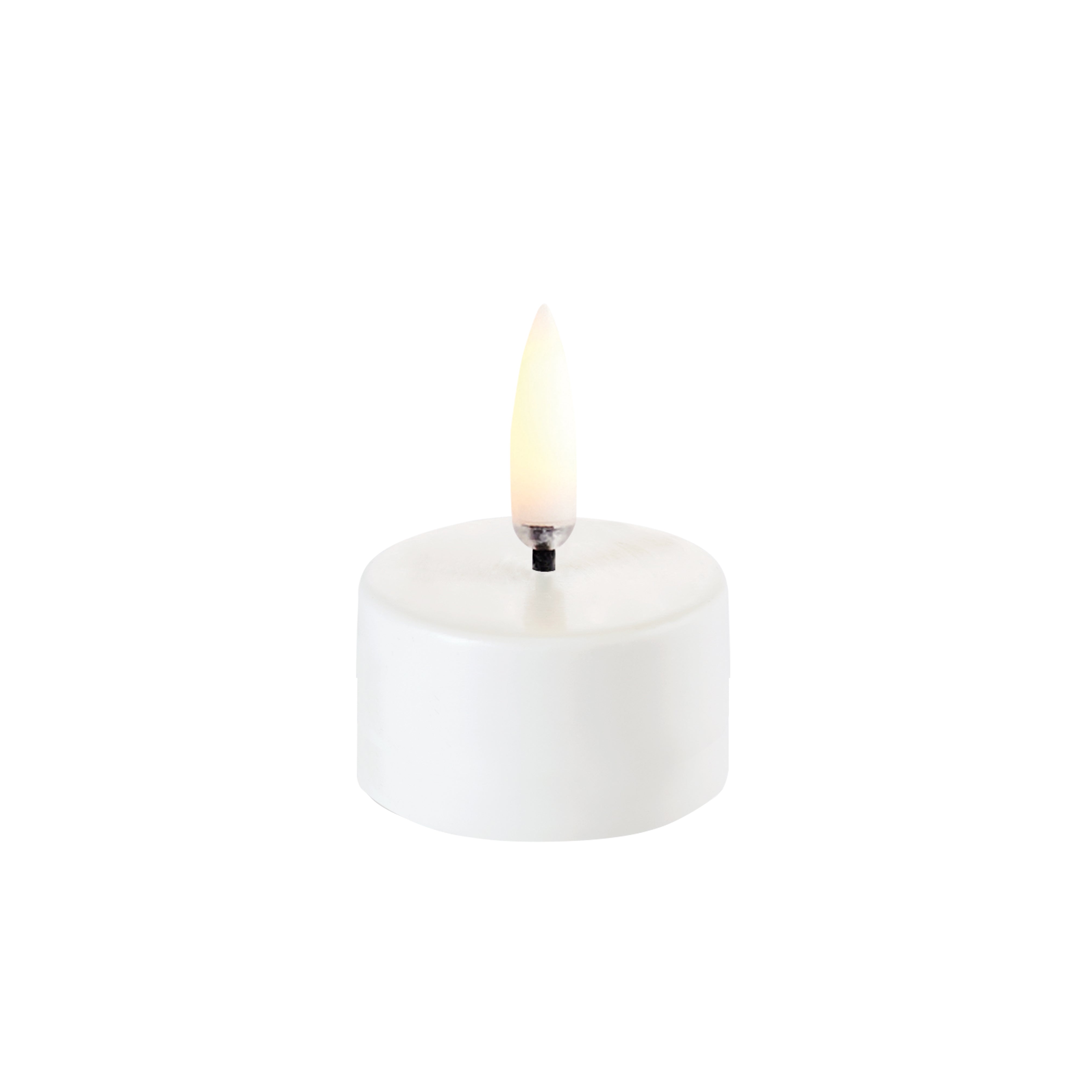 Led Waxinelicht Nordic White Incl Batterij