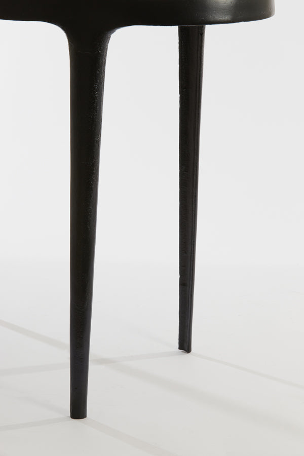 Side Table S/2 55X25 5X44 + 70X33X53 Cm Arica Matt Black