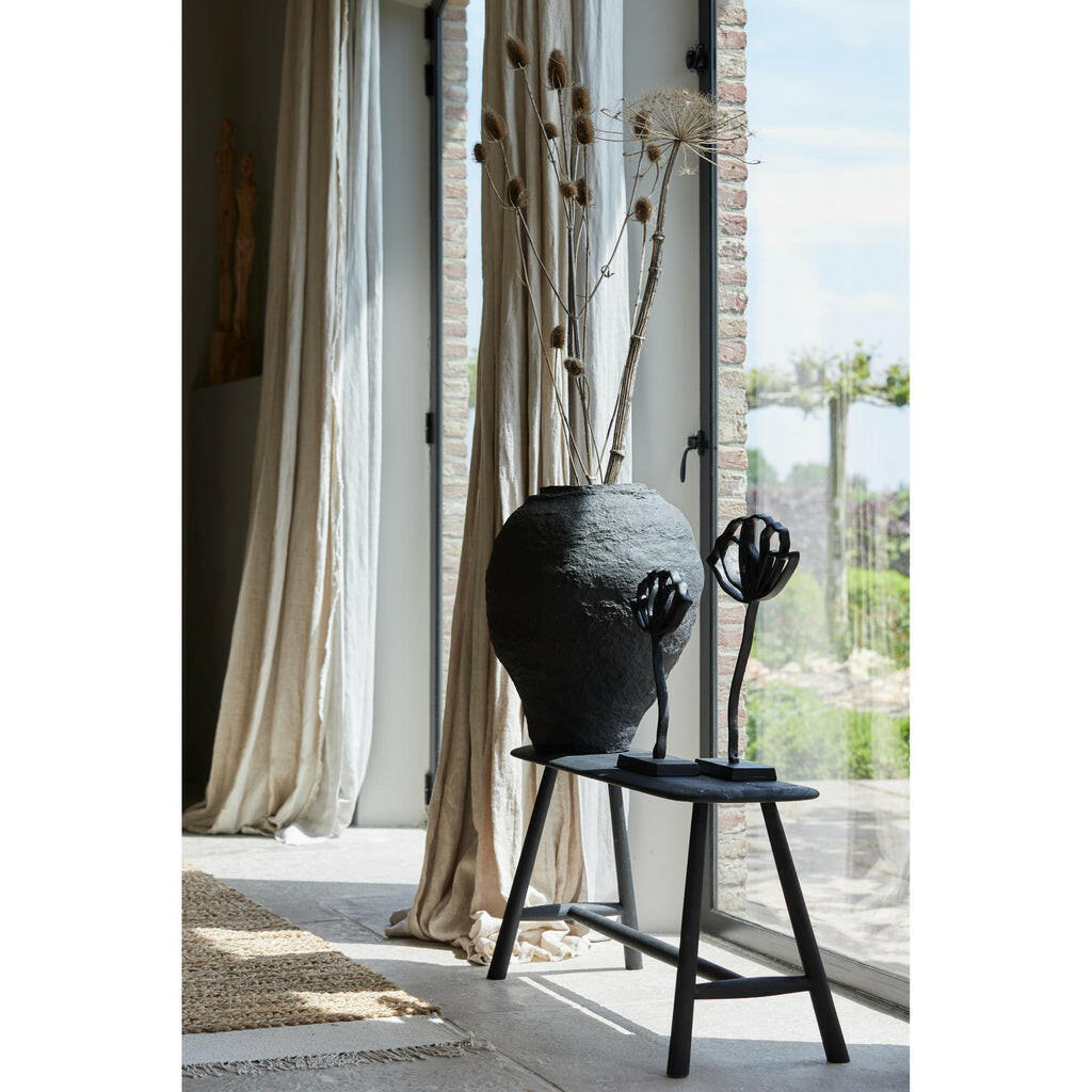 Bankje Cerfs - Zwart 89.5X32.5X45.5Cm
