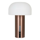 Soham Led Lamp - Oplaadbaar Wit/Koper