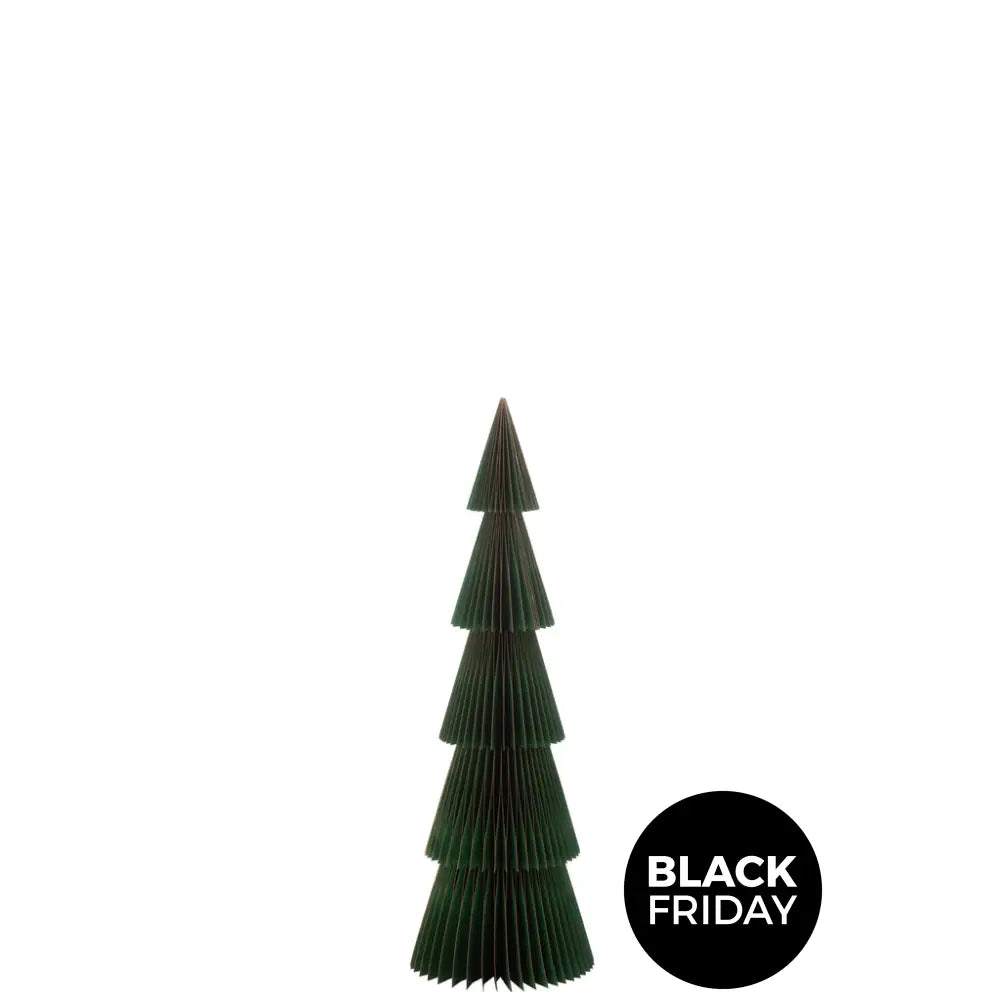 Christmas Tree Folding Paper Dark Green/Copper Small