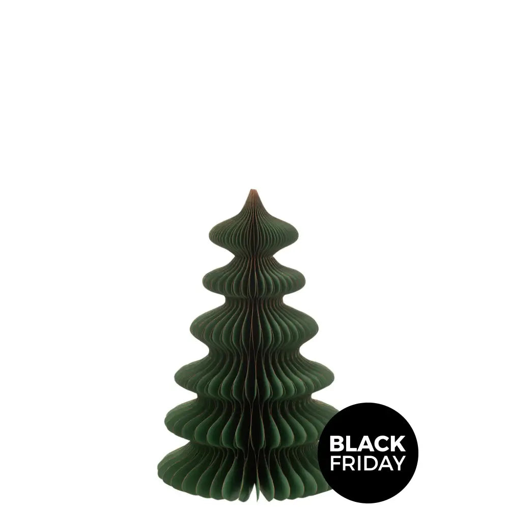 Christmas Tree Waves Paper Dark Green/Copper Medium