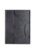 Wall Ornament 80X8X60 Cm Colina Wood Matt Black