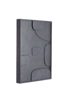Wall Ornament 80X8X60 Cm Colina Wood Matt Black