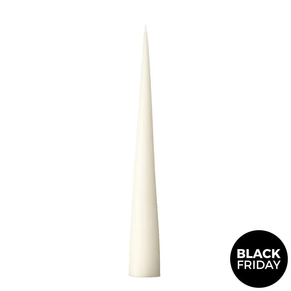 Cone Kaars Ivory || 2 Maten